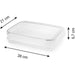 TESCOMA Contenitore Rettangolare A Due Piani 1 Lt Freshbox - 892149