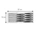 TESCOMA Porta Coltelli, Per 9 Coltelli 370X148 Mm - 899415