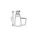 TESCOMA Dispenser Per Sapone/Detergente 350 Ml, Con Portaspugna - 900614