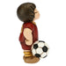 THUN Bimbo Calciatore Rosso Giallo Piccolo In Ceramica
