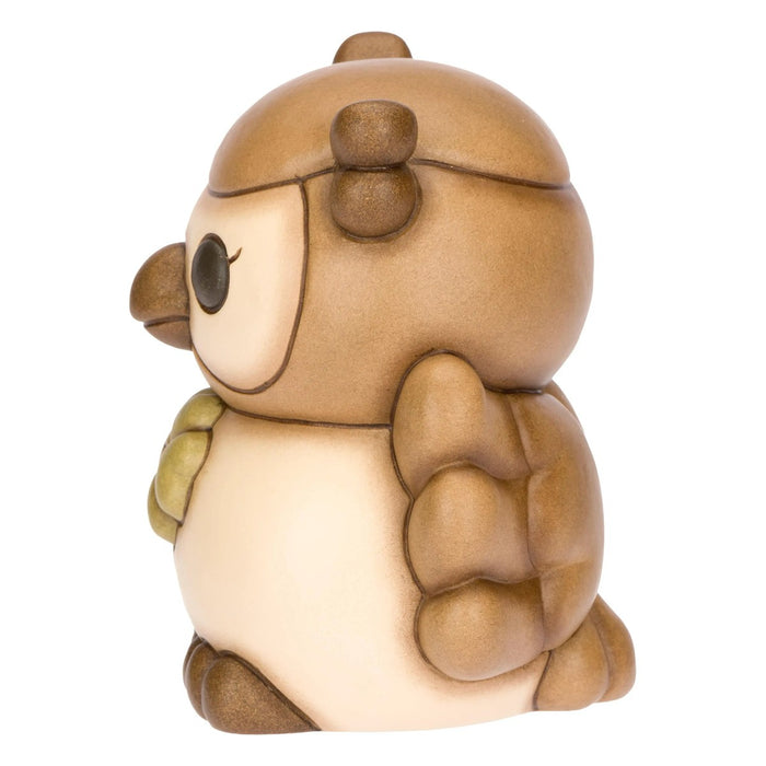 THUN Gufo Marrone Con Quadrifoglio