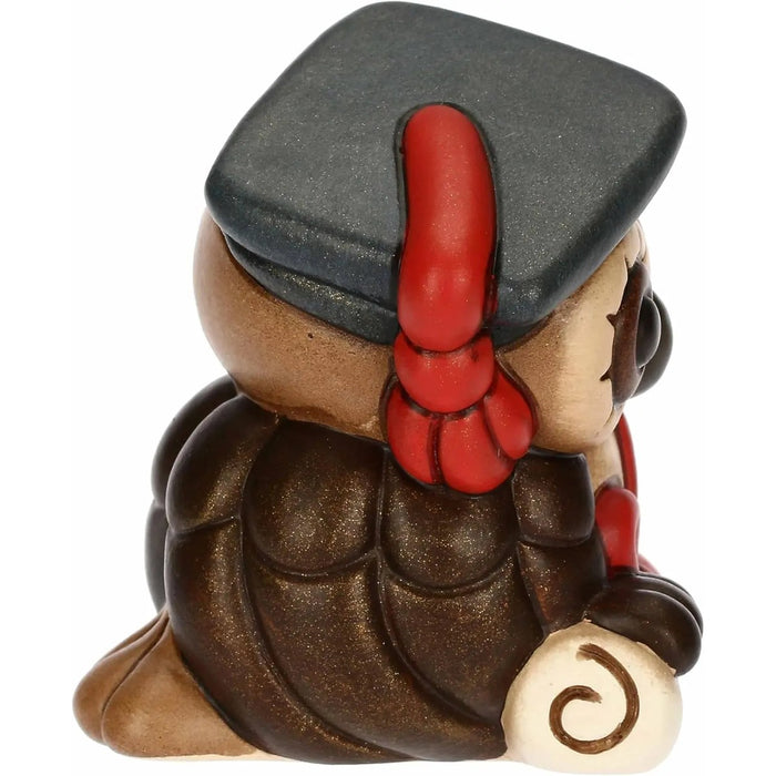 THUN Gufo Lucky Laurea In Ceramica Piccolo
