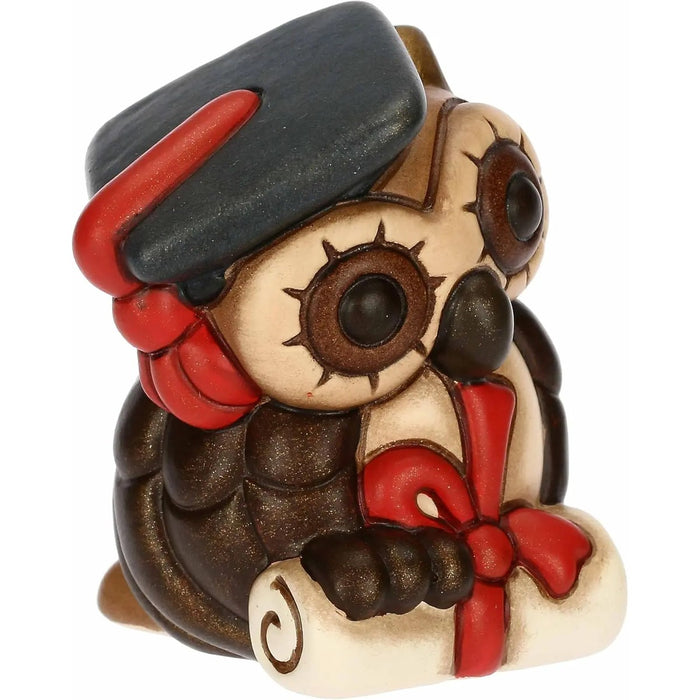 THUN Gufo Lucky Laurea In Ceramica Piccolo