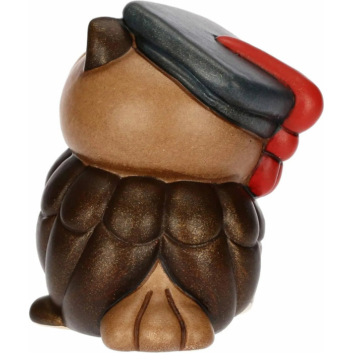THUN Gufo Lucky Laurea In Ceramica Piccolo