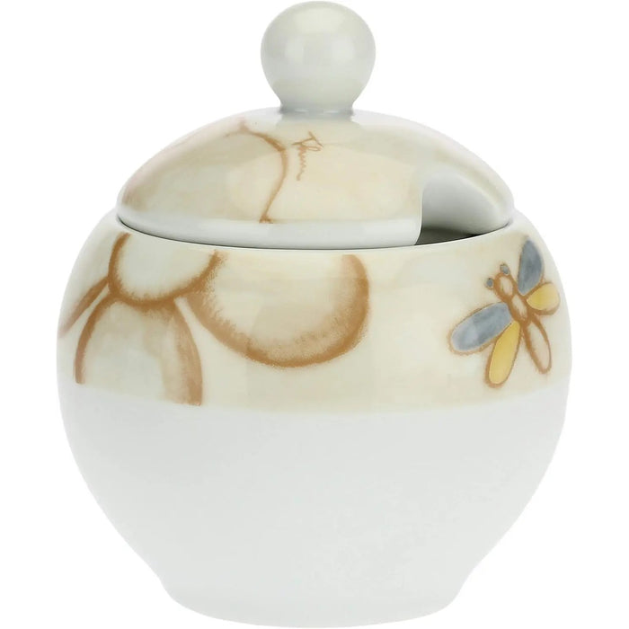 THUN Set 2 Tazzine Con Zuccheriera Elegance In Porcellana
