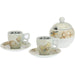 THUN Set 2 Tazzine Con Zuccheriera Elegance In Porcellana
