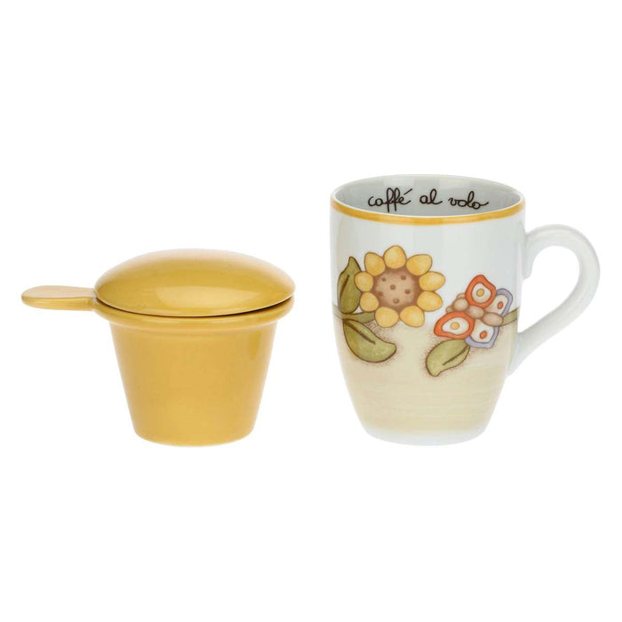 THUN Tisaniera Country Con Girasole E Farfalla - P3764E02