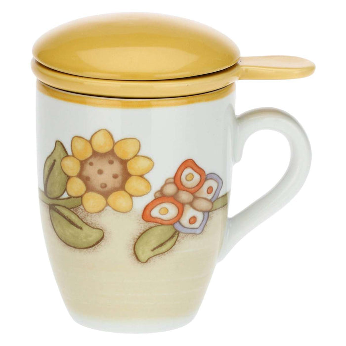 THUN Tisaniera Country Con Girasole E Farfalla - P3764E02