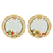 THUN Set 2 Tazze Country Con Fiori Farfalla E Uccellino Grande - P3776E02