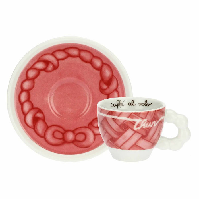 THUN Set 6 Tazzine Espresso In Porcellana Abbracciami - P5047A91