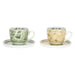 THUN Set 2 Tazze Colazione Con Piattino In Porcellana Abbracciami - P5125A91