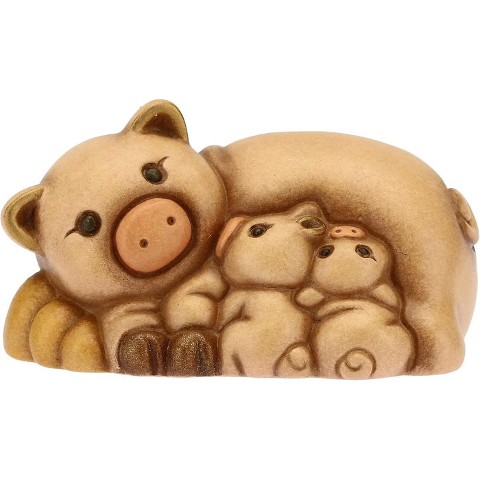 THUN Gruppo Maialino Con Cuccioli Presepe Classico