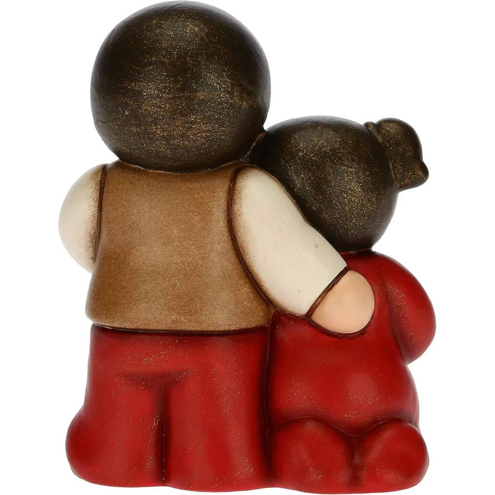THUN Bimbi Con Gatto Presepe Classico In Rosso