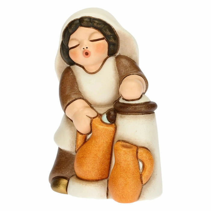 THUN Donna Alla Fontana Presepe Classico In Bianco