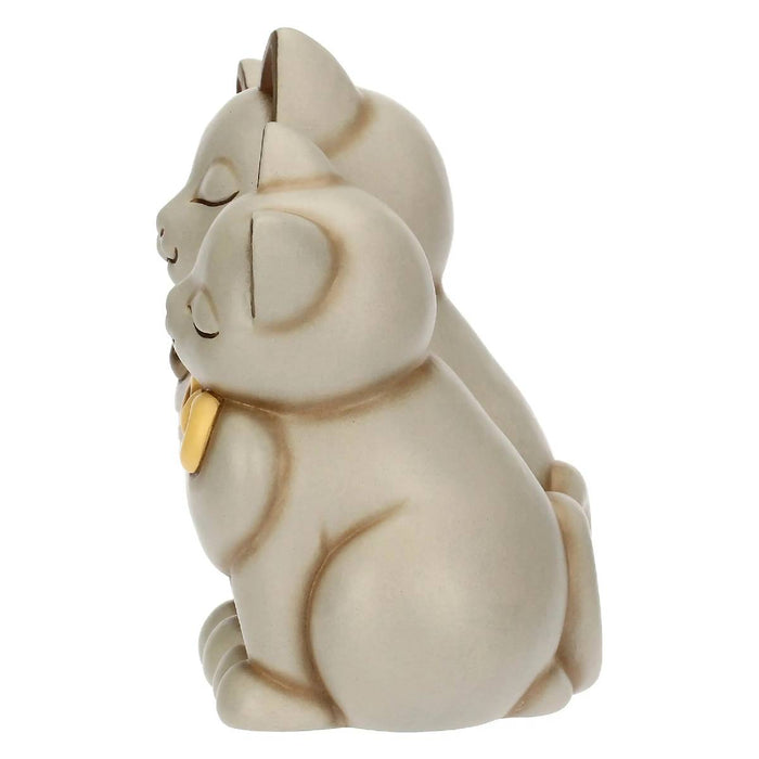 THUN Coppia Di Gatti Innamorati In Ceramica - T10034277H90