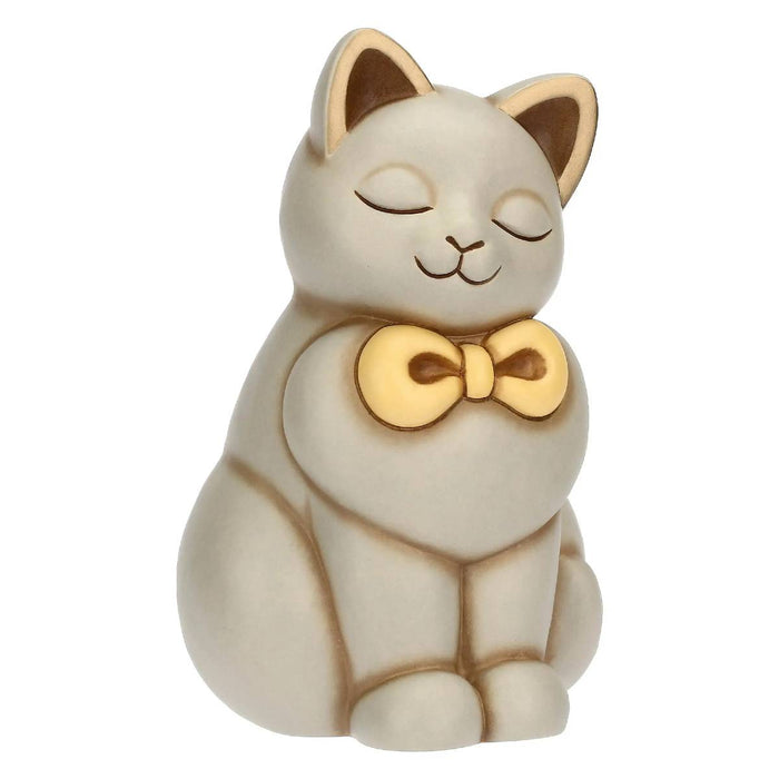THUN Gatto Momi Con Fiocco In Ceramica Grande - T10035276H90