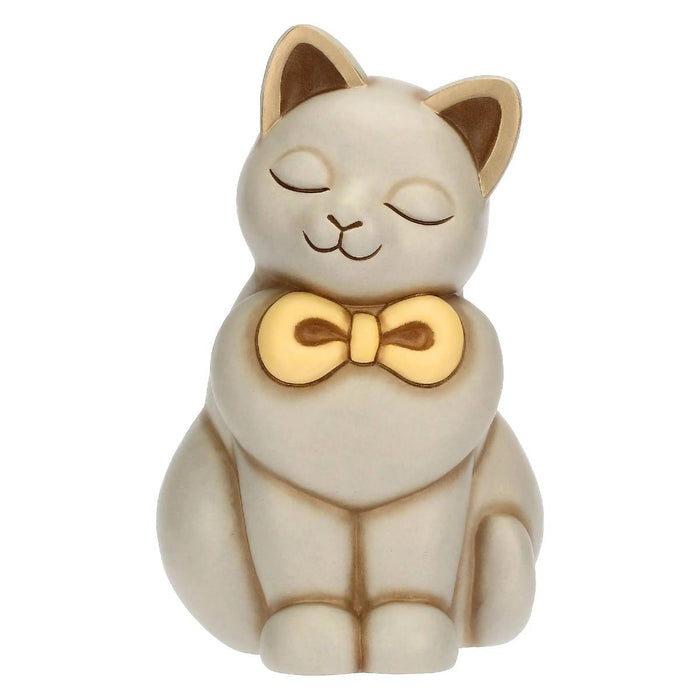THUN Gatto Momi Con Fiocco In Ceramica Grande - T10035276H90