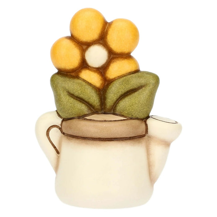 THUN Mini Annaffiatoio In Ceramica Con Margherita