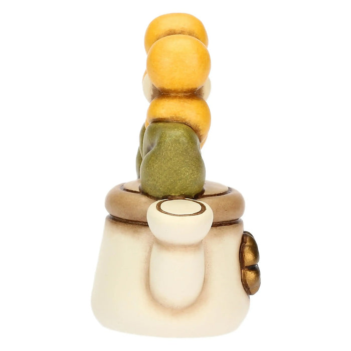 THUN Mini Annaffiatoio In Ceramica Con Margherita