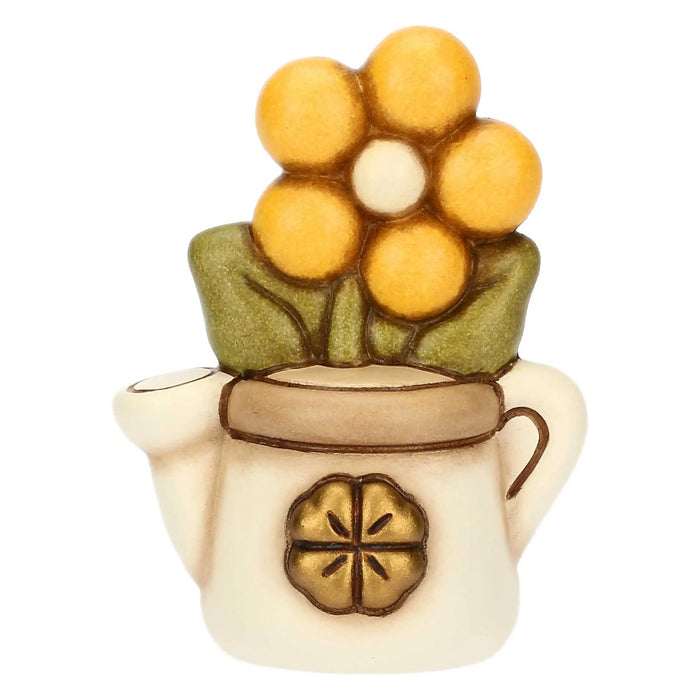 THUN Mini Annaffiatoio In Ceramica Con Margherita