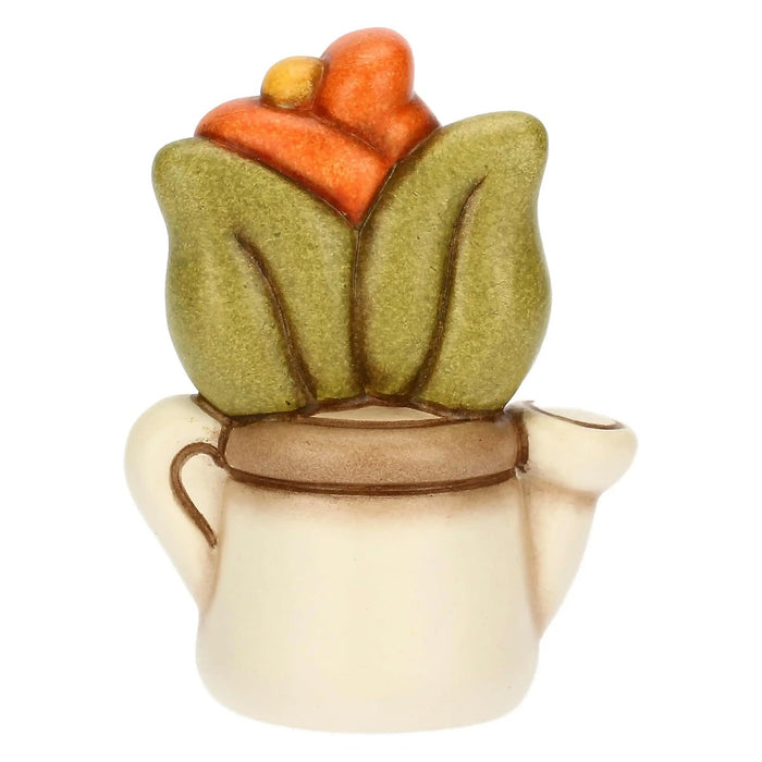 THUN Mini Annaffiatoio In Ceramica Con Tulipano