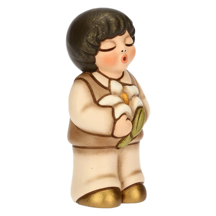 THUN Bimbo In Ceramica Con Giglio