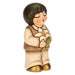 THUN Bimbo In Ceramica Con Giglio