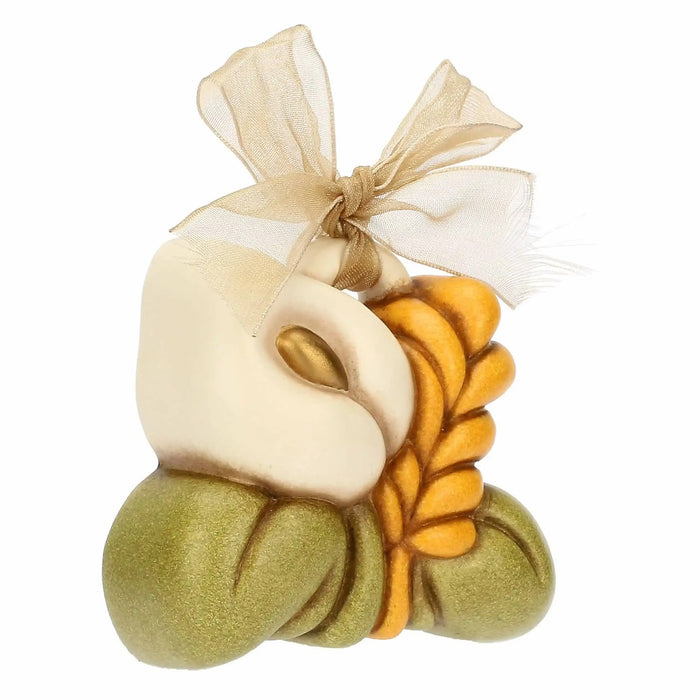 THUN Mini Formella Con Calla E Spiga In Ceramica