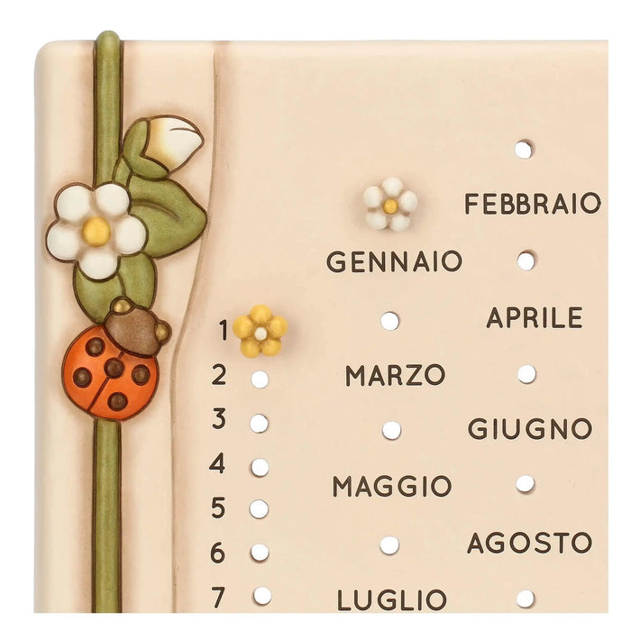 THUN Calendario Da Muro In Ceramica Country Bloom