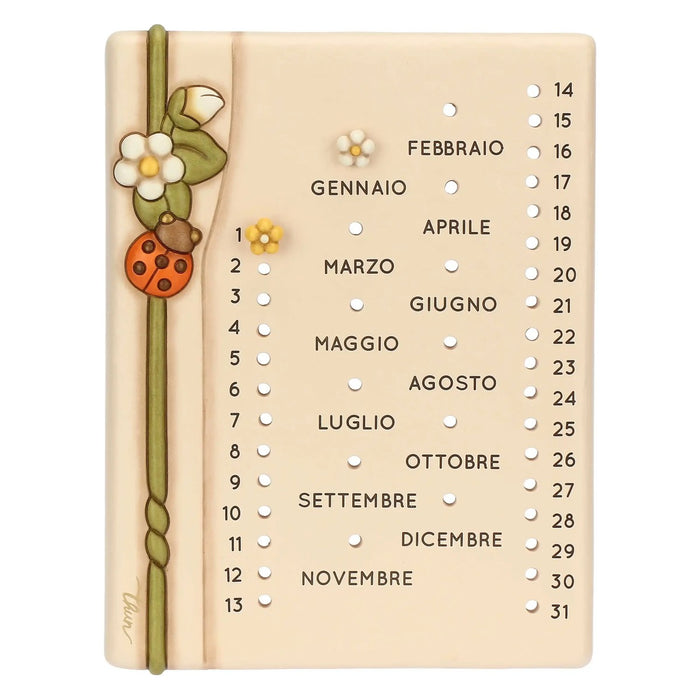 THUN Calendario Da Muro In Ceramica Country Bloom