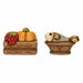 THUN Set Cassetta Frutta E Cesto Con Pesce In Ceramica Presepe Classico