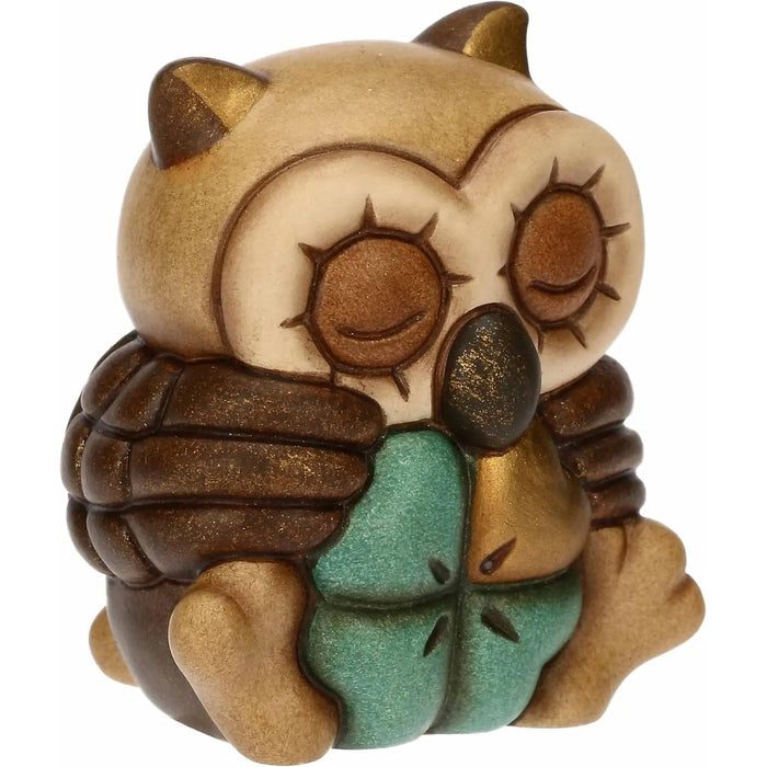 THUN Mini Gufo Lucky Portafortuna In Ceramica