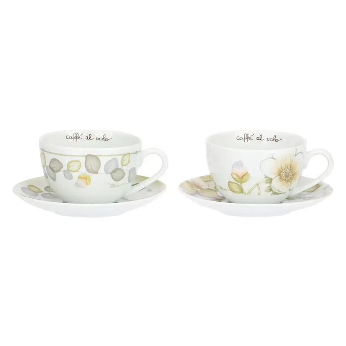 THUN Set 2 Tazze Colazione In Porcellana Bloom