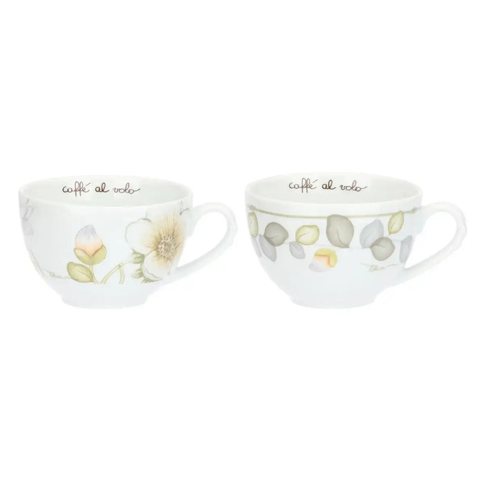 THUN Set 2 Tazze Colazione In Porcellana Bloom