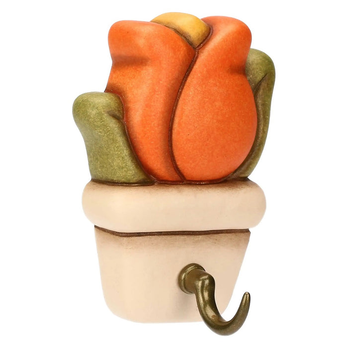 THUN Portastrofinacci 1 Gancio In Ceramica Country Bloom
