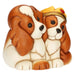 THUN Coppia Cani Cavalier King In Ceramica