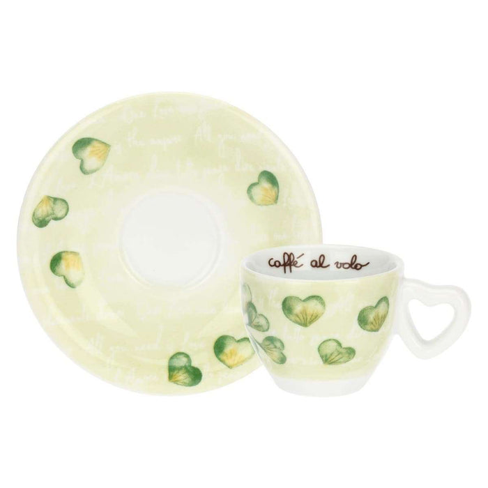 THUN Set 2 Tazze Espesso Cuori In Fiore Con Zuccheriera - T11041505P00