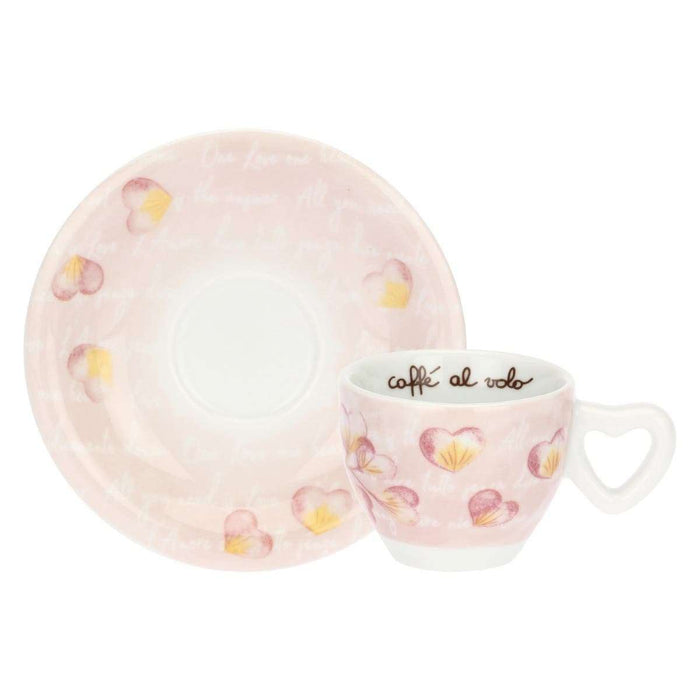 THUN Set 2 Tazze Espesso Cuori In Fiore Con Zuccheriera - T11041505P00
