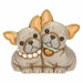 THUN Coppia Cani Bulldog Francese In Ceramica, Media
