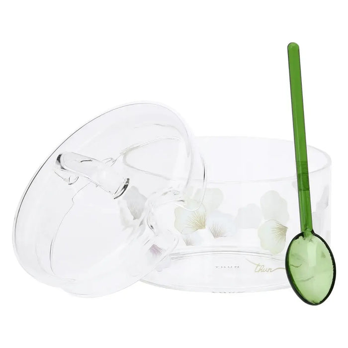 THUN Formaggiera Con Cucchiaino In Vetro Bloom