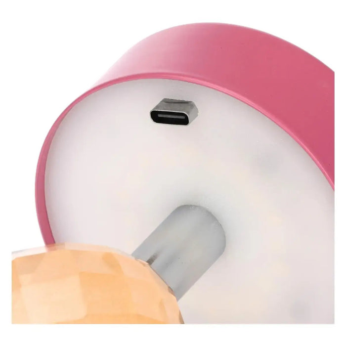 THUN Lampada Ricaricabile Mini In Cristallo Arancione