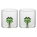 THUN Set 2 Bicchieri In Vetro Borosilicato Quadrifoglio