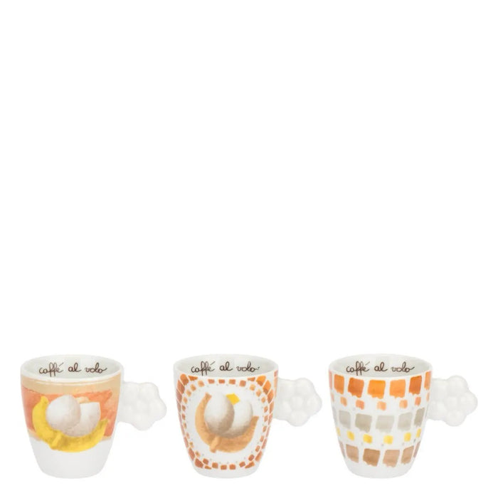 THUN Set 6 Tazzine Caffè Con Piattino Tulipani