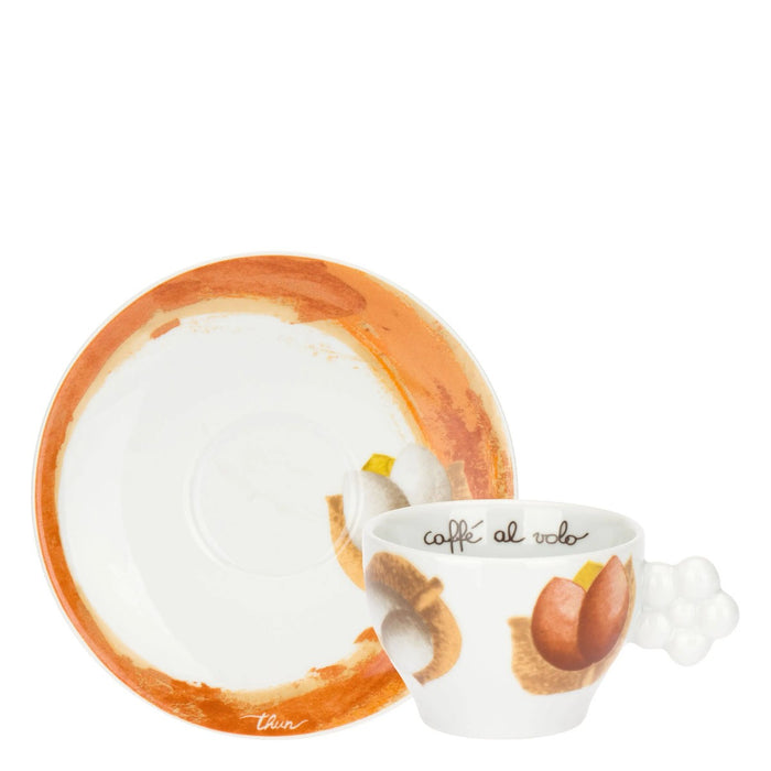 THUN Set 2 Tazze Medie Con Piattino Tulipani
