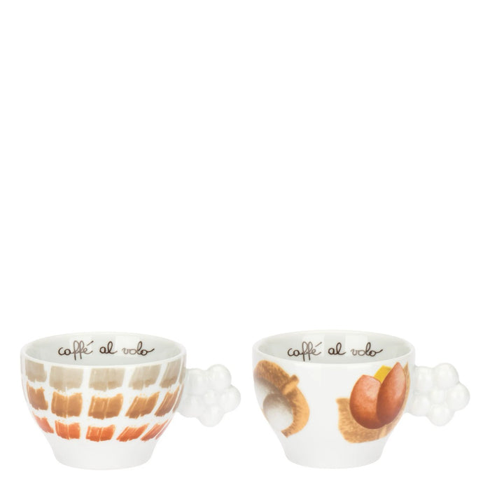 THUN Set 2 Tazze Medie Con Piattino Tulipani