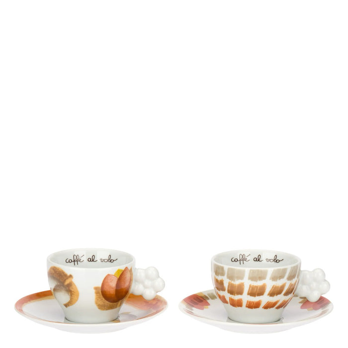 THUN Set 2 Tazze Medie Con Piattino Tulipani