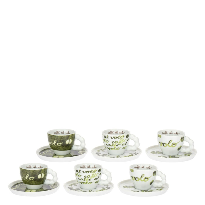 THUN Set 6 Tazzine Caffè Con Piattino Caffè Al Volo