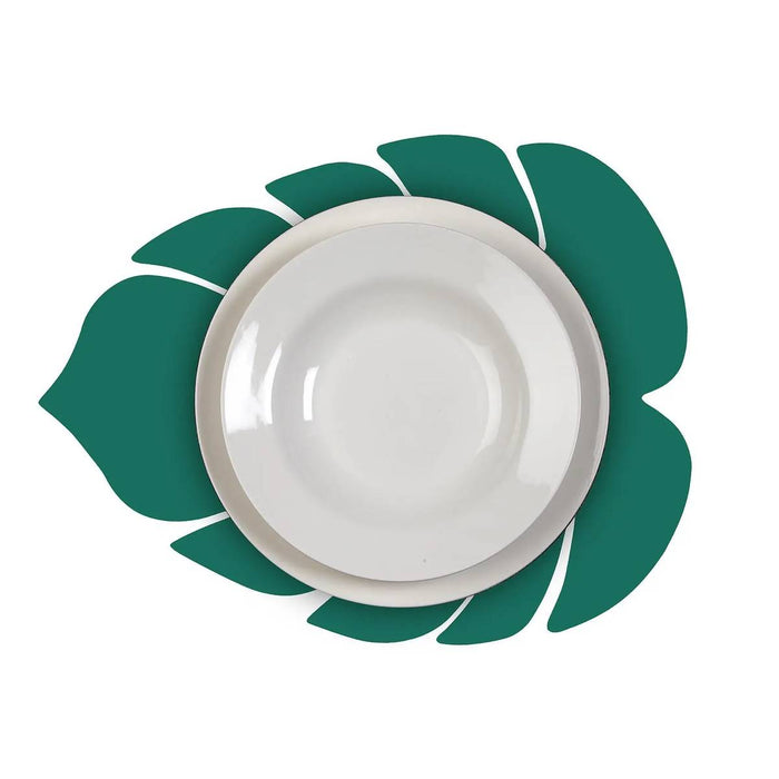 VERSA Tovaglietta Foglia Turchese - 22400116