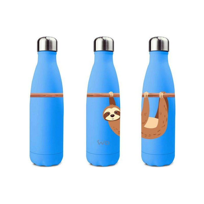 WD LIFESTYLE Bottiglia Termica In Acciaio Inox 500 Ml Decoro Bradipo - 365BRA