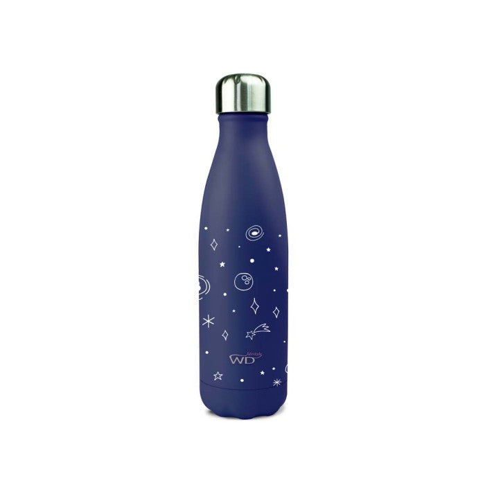 WD LIFESTYLE Bottiglia Termica In Acciaio Inox A Doppia Parete 500 Ml Fantasia Costellazioni